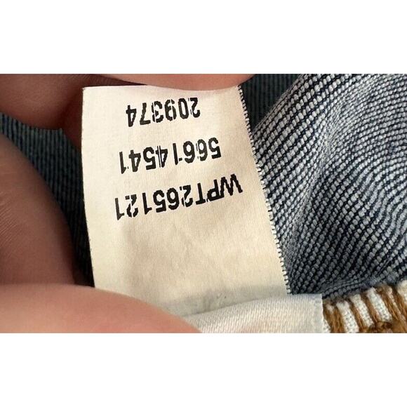 J Jill Full Leg Crops 20R High Rise Denim Jeans Long Shorts Button Fly - Picture 4 of 5